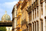 A street scene from Rio de Janeiro's Centro Historico. Uma rua do Centro Histórico do Rio de Janeiro.