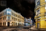 A fine art photo of the streets of Rio de Janeiro's Centro Historico at night. Uma visão das ruas do Centro Histórico do Rio de Janeiro à noite..
