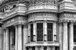A black and white view of the Theatro Municipal opera house in Rio de Janiero, Brazil. Limited edition fine art prints of this photo are available framed in various styles.