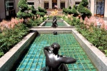 A high-definition architectural photo of the Channel Gardens at Rockefeller Center in New York City. Fine art prints of this photo are available framed in various styles. 