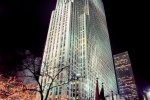 A high-definition color photo 30 Rockefeller Center at night, New York City. Fine art prints of this photo are available framed in various styles. 