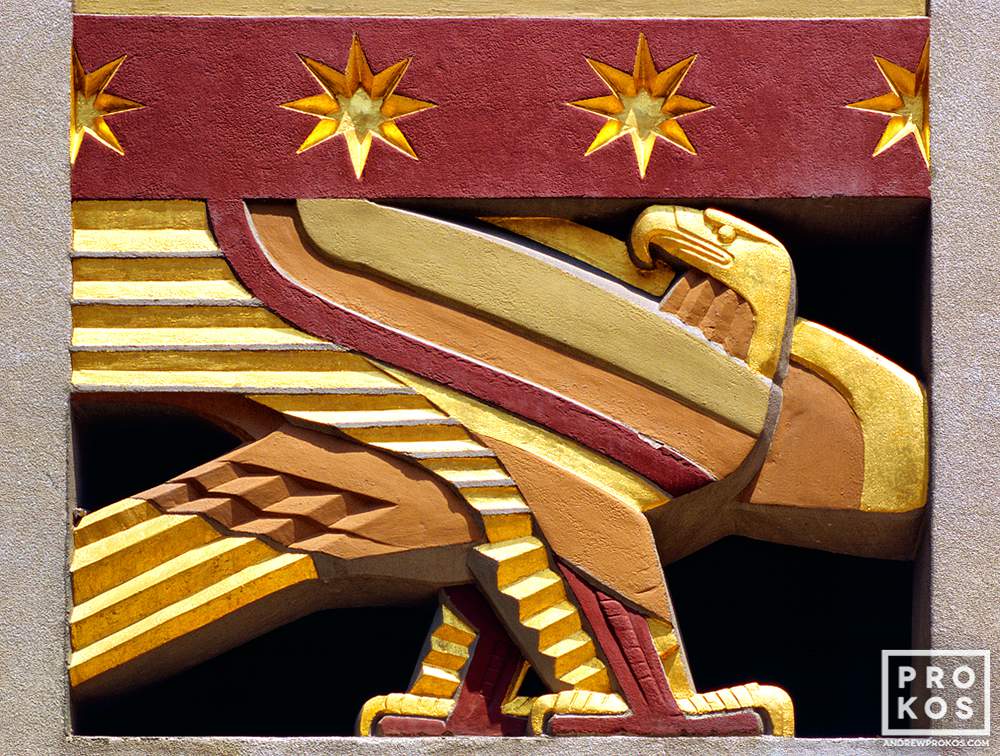 Art Deco Eagle, Rockefeller Center - Architectural Photo - PROKOS