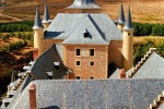 A view of the famous Alcazar castle of Segovia, Spain