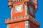 An architectural fine art photo of the Clock Tower of the Palacio da Pena in Sintra, Portugal