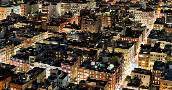 SoHo Night Panorama - Fine Art Photo By Andrew Prokos