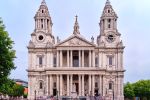 A long-exposure view of congregants flowing in and out of St. Paul's Cathedral, London, on Sunday. The composition incorporates numerous long-exposure images which are merged into a seamless high-definition photo. Limited edition prints of this photo are available up to 72 inches in width.