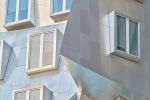 A colorful architectural detail photo of the Stata Center at the Massachusetts Institute of Technology by photographer Andrew Prokos
