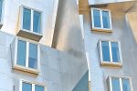 A color architectural photo of the facade of the Stata Center at the Massachusetts Institute of Technology by photographer Andrew Prokos