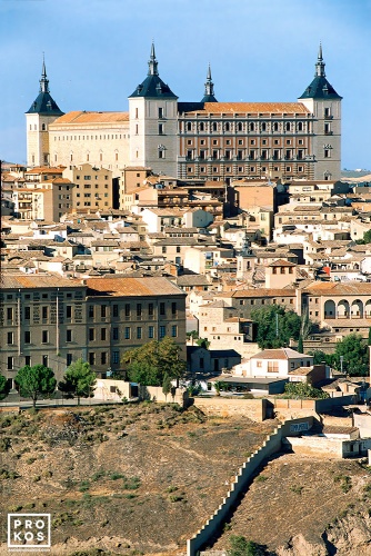 A view of the Alcazar of Toledo, Spain. Framed fine art prints of this photo are available in various sizes.