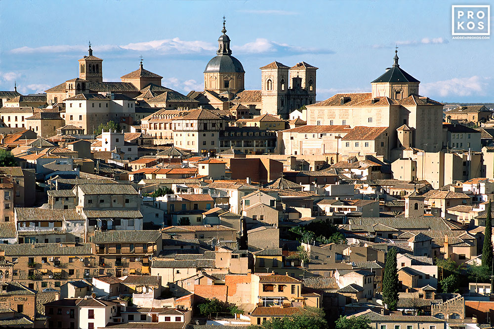 Toledo Cityscape Framed Photograph by Andrew Prokos