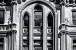 The gothic inspired facade of the Trinity Building in New York's Financial District