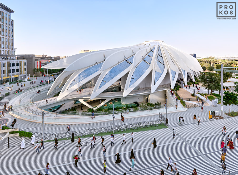 View Of Uae Pavilion Dubai Expo Architectural Photography Prokos