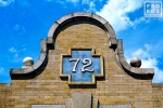 An architectural detail photo from the 72nd street subway station on Manhattan's Upper West Side