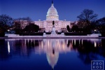 A view of the United States Capitol building reflected in the Reflecting Pool at night, Washington D.C. Fine art prints of this photo are available up to 60 inches and framed in various wood, metal, and acrylic styles. 