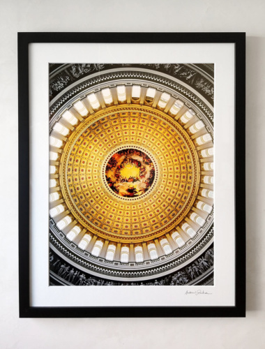 US Capitol Rotunda Interior Framed Print by Andrew Prokos