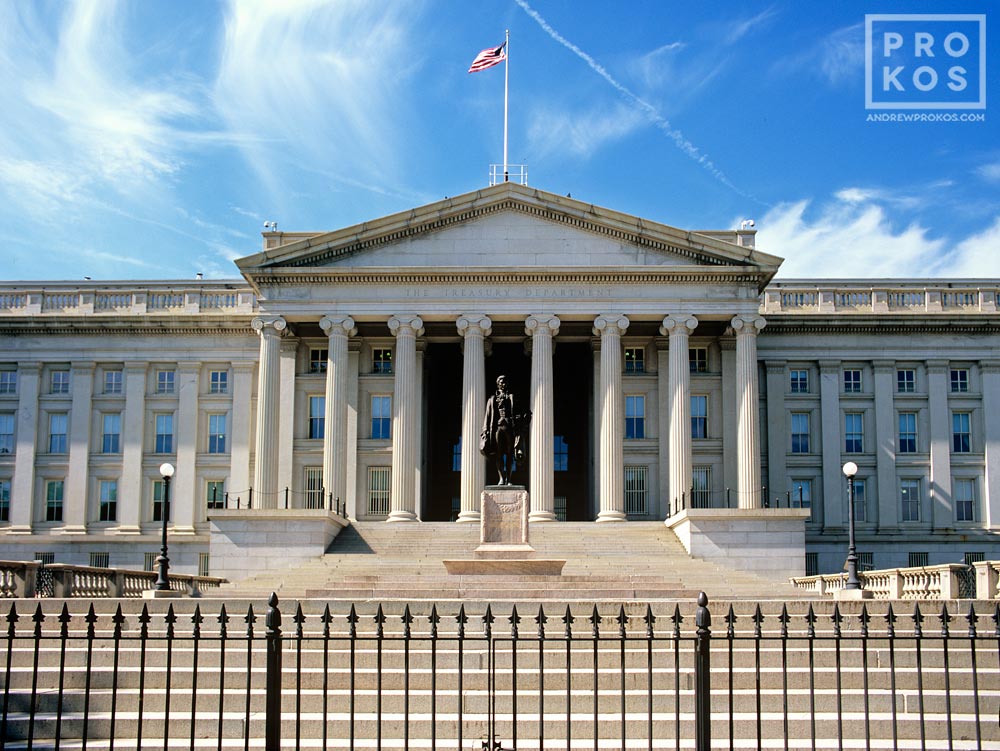 United States Treasury Exterior Ii Fine Art Photo By Andrew Prokos