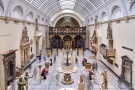 A long-exposure view of visitors flowing through the Renaissance Gallery in the Victoria and Albert Museum, London, United Kingdom. The composition incorporates numerous long-exposure images seamlessly merged into a single photograph. Limited edition fine art prints of this photo are available up to 72 inches in width.