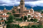 A view of Segovia, Spain and its gothic cathedral. Fine art prints of this photo are available framed in various styles, please inquire.