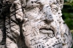 An architectural detail of an allegorical coralstone herm in the gardens of Vizcaya Museum, Miami, Florida. Framed fine art prints of this photo are available in various sizes. 