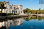 A view of Vizcaya Museum's waterfront facade, Miami, Florida