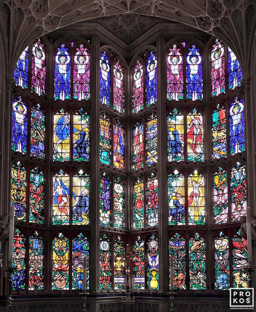 Raf Chapel Stained Glass Windows Westminster Abbey London