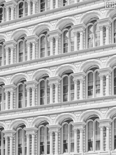 White Columns, Tribeca - Fine Art Architectural Photo by Andrew Prokos