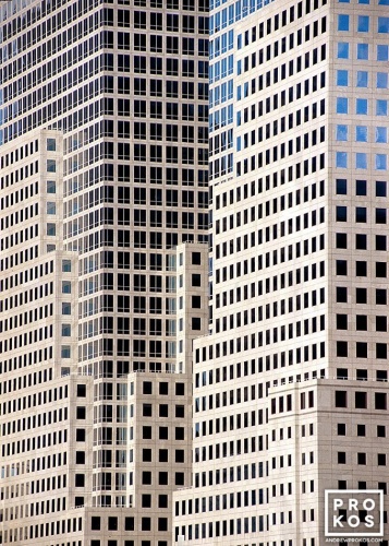 An architectural detail from the the World Financial Center building, New York City