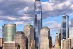 A view of the World Trade Center and Hudson River during the day, New York City