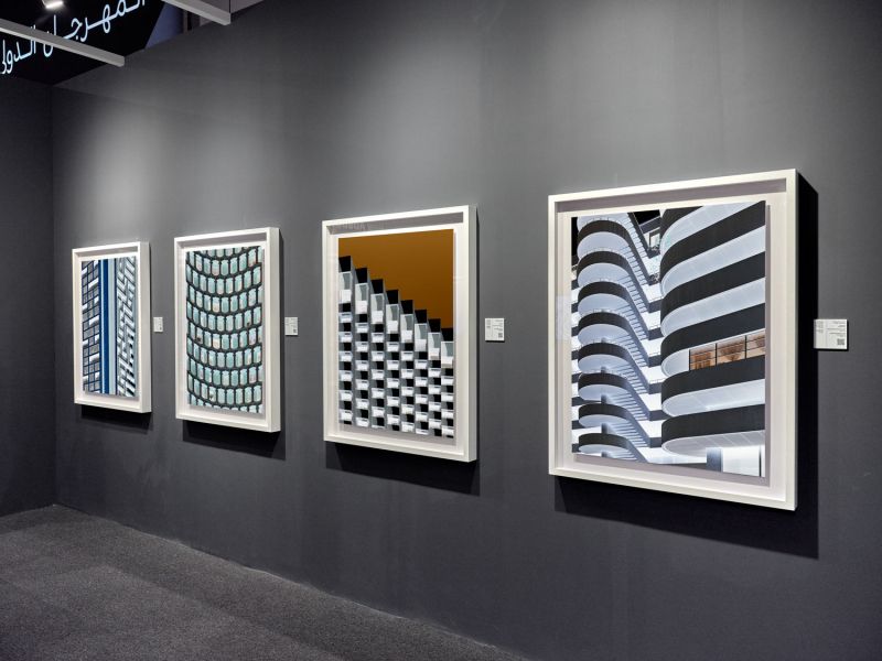 Photographs from the series 'Inverted' in the 2022 solo exhibition 'Andrew Prokos: New Abstraction' in the United Arab Emirates