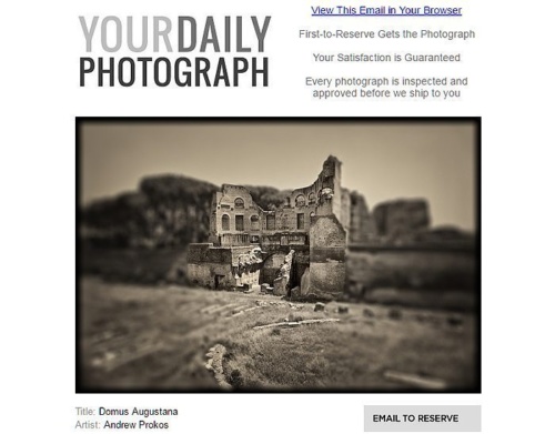 Domus Augustana by photographer Andrew Prokos wins juried competition at Your Daily Photograph / Duncan Miller Gallery