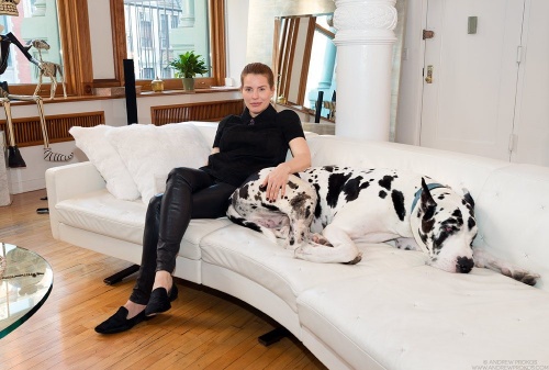Soho art collector's loft photographed by Andrew Prokos
