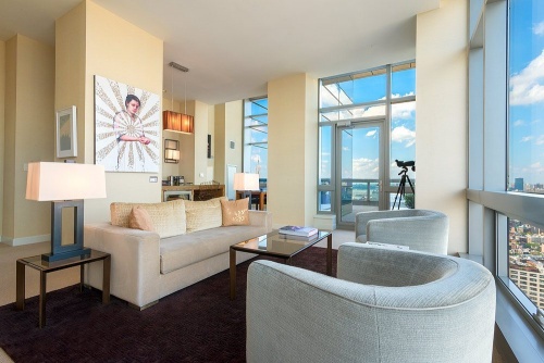 An interior of a luxury condominium from The Dominick in Soho, NYC