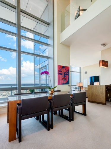 An interior of a luxury condominium from The Dominick in Soho, NYC